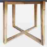 Tuintafel vezelcement 120cm BORNEO en 4 stoelen scandinavische stijl CELEBES antraciet Photo3