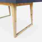 Table de jardin en fibre de ciment, effet béton, 160 cm BORNEO et 4 fauteuils scandinaves CELEBES gris Photo3