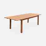 Tavolo da giardino, in legno, dimensioni: 180-240cm - modello: Almeria - Grande tavolo rettangolare con prolunga, in eucalipto FSC Photo2