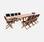 Tuinset Almeria - Uitschuifbare tafel 200/250:300cm - 10 stoelen - Zwart | sweeek