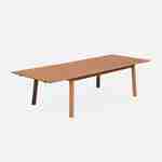 Table de jardin en bois 200-250-300cm - Almeria - Grande table rectangulaire avec allonge eucalyptus FSC, Intérieur / Extérieur  Photo4