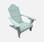 Adirondack garden armchair - foldable wooden eucalyptus retro style relax chair - Sage Green | sweeek