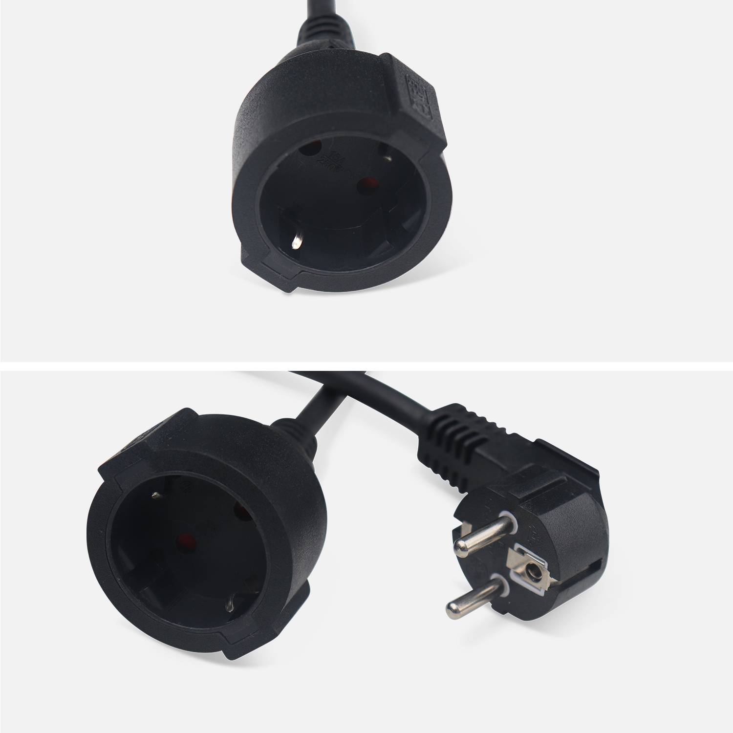 VOLTR - Rallonge électrique murale câble de 15m , enrouleur de jardin automatique avec sécurité thermique, 3200W Photo3