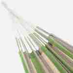 Toile de hamac rayée - citron vert / gris clair / écru, 1 personne, 100% polycoton, 240x160cm Photo3