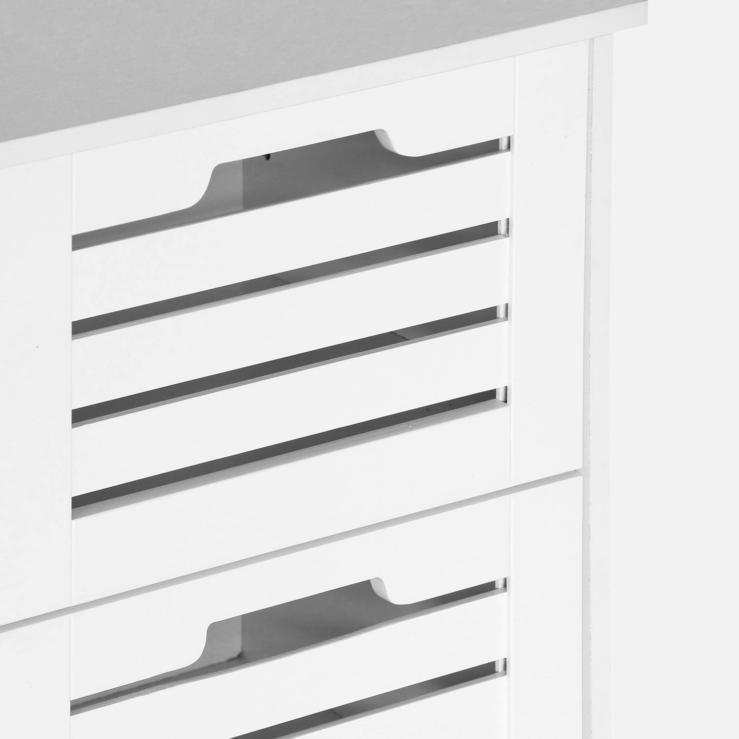Mueble de almacenaje - Rivage - 3 cajones - Blanco Photo5 Mueble de almacenaje - Rivage - 3 cajones - Blanco Photo5