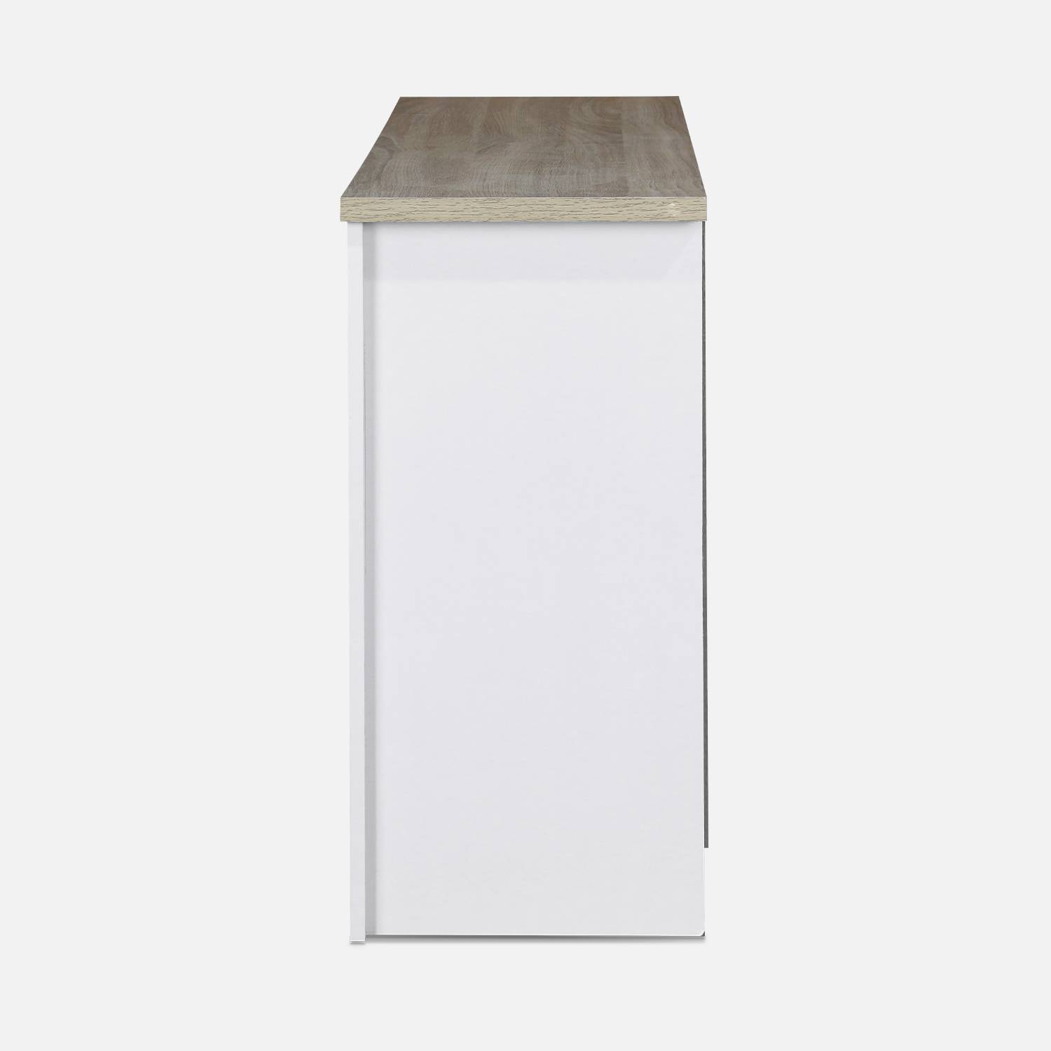 Sidetable wit 97x35x76cm, met 2 lades Photo5 Sidetable wit 97x35x76cm, met 2 lades Photo5