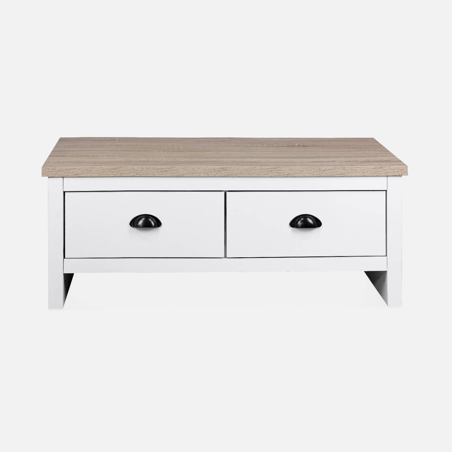Salontafel wit 90x53x36cm, met 2 lades Photo4 Salontafel wit 90x53x36cm, met 2 lades Photo4