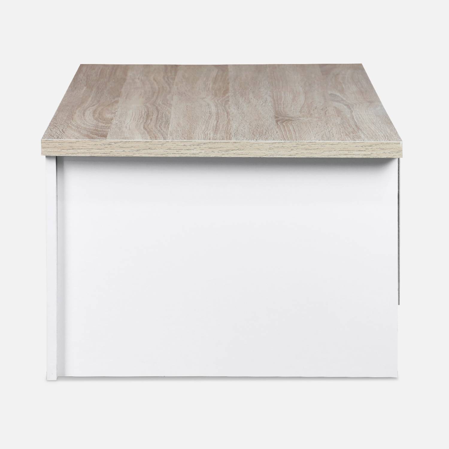 Salontafel wit 90x53x36cm, met 2 lades Photo7 Salontafel wit 90x53x36cm, met 2 lades Photo7