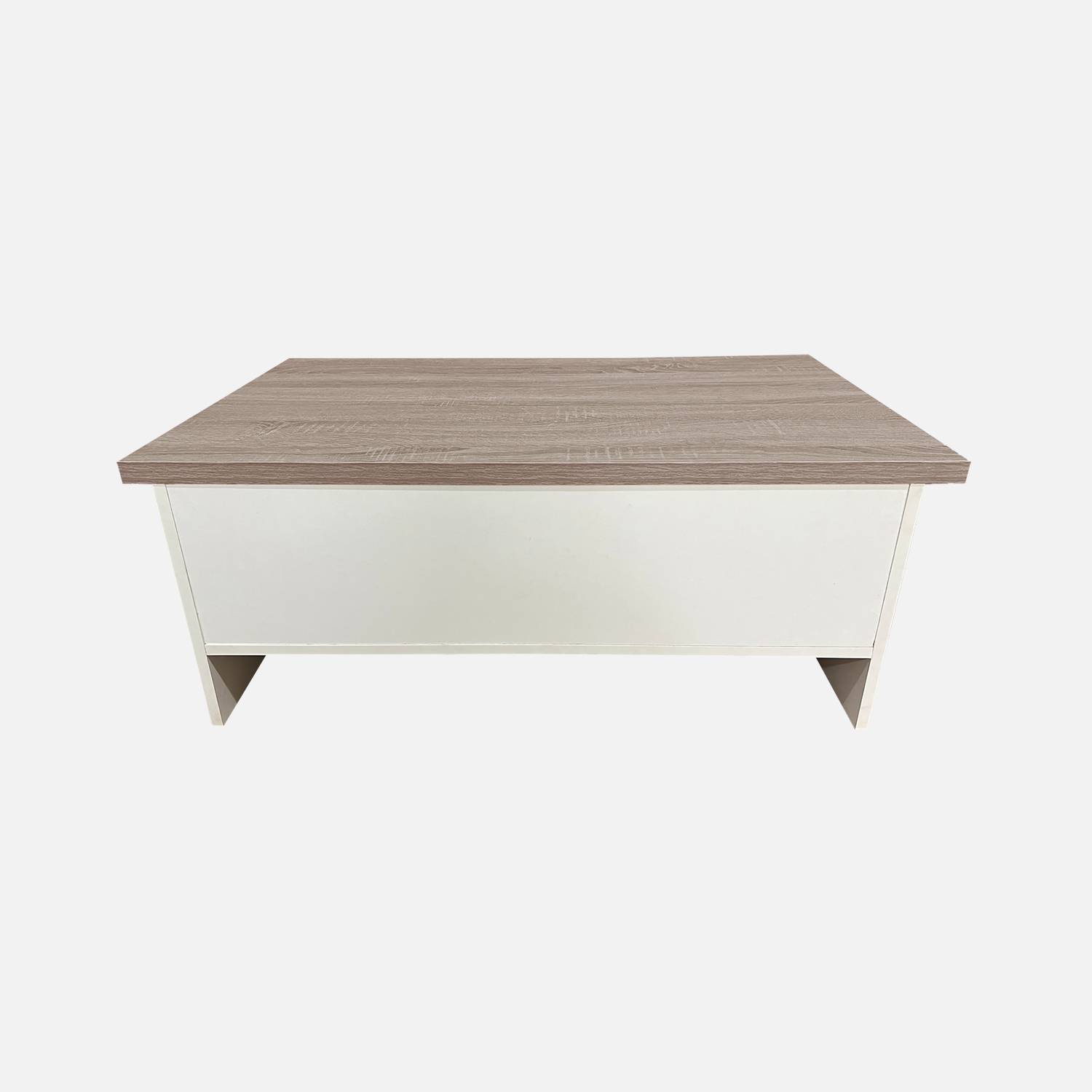 Salontafel wit 90x53x36cm, met 2 lades Photo5 Salontafel wit 90x53x36cm, met 2 lades Photo5