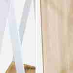 Kledingrek voor kinderen - TOBIAS - massief grenenhout – 70X100CM, lage plank, Scandinavische stijl, 4 poten, 4,3kg - naturel/wit Photo3
