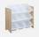 Aufbewahrungsregal mit 9 Boxen für Kinder - TOBIAS - MDF weiß, 64 x 29,5 x 60 cm | sweeek