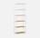 Weisses Metallregal mit Ablagen in Holzdesign  - Loft - Bücherregal auf 6 Ebenen, 60x30x180cm | sweeek