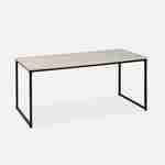 Tavolini da caffè in metallo e legno - Loft - Tavoli nidificanti, 100x48x48cm e 40x40x40cm Photo5