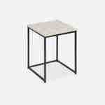  Tavolini da caffè in metallo e legno - Loft - Tavolini da salotto, 40x40x50cm e 35x35x45cm Photo5