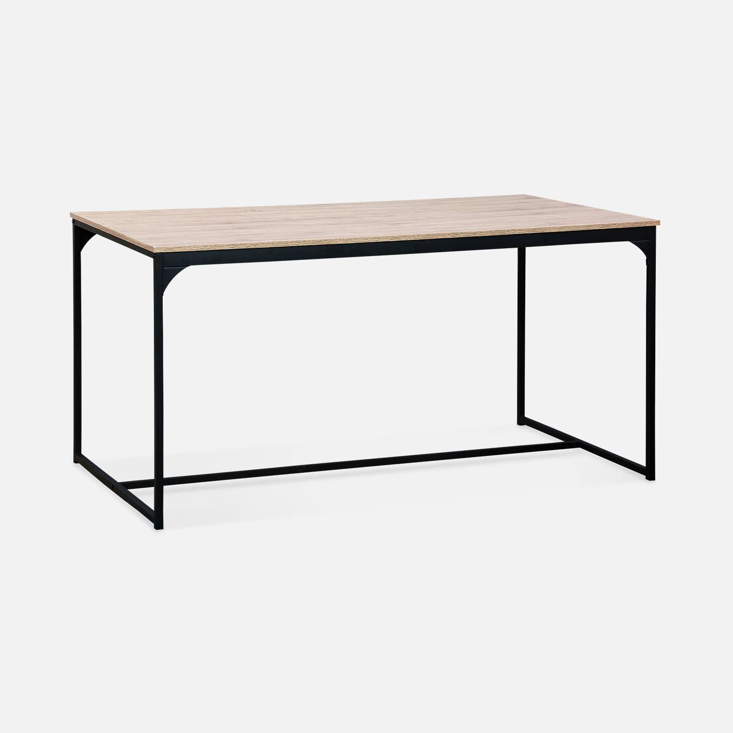 Conjunto mesa alta rectangular LOFT con 4 taburetes de barra, en
