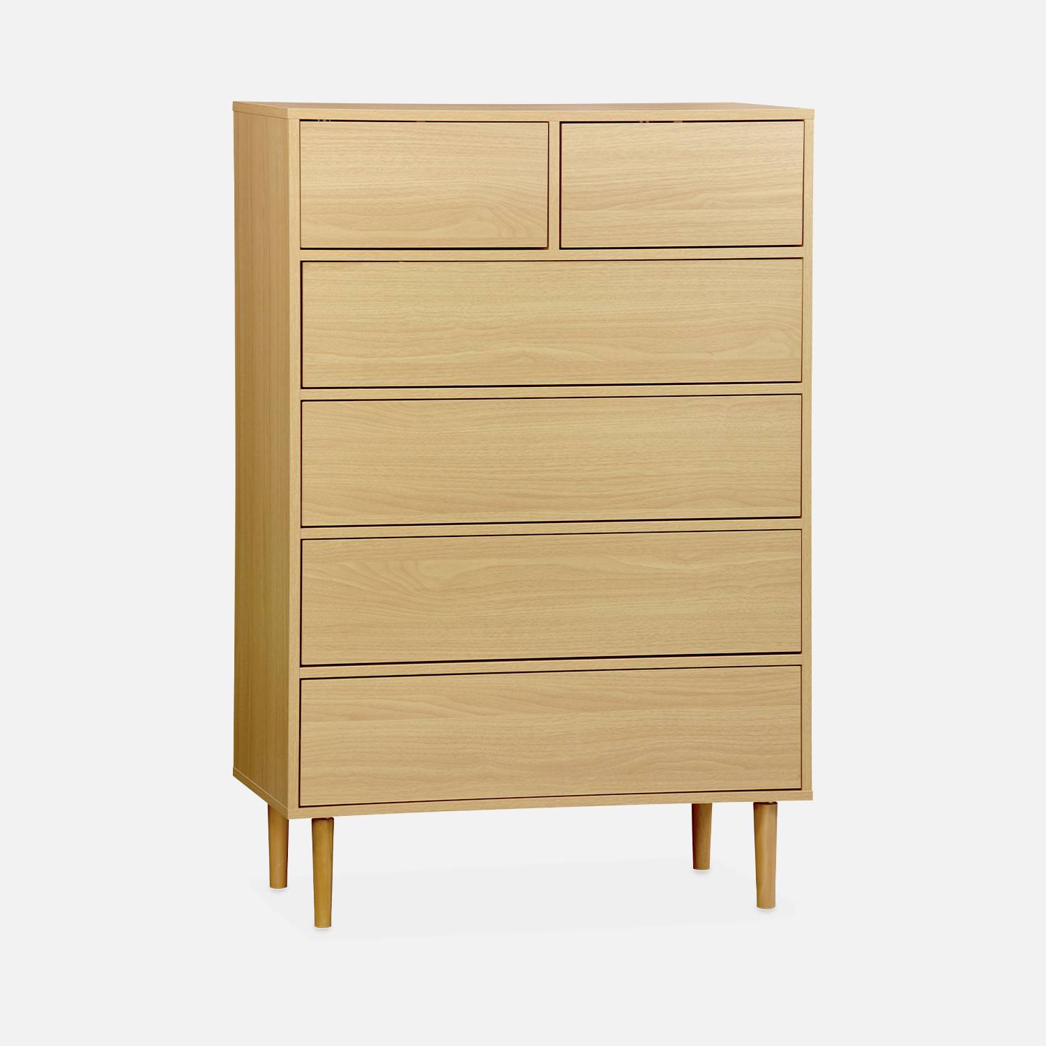 Commode décor bois - Mika- 6 tiroirs Photo3