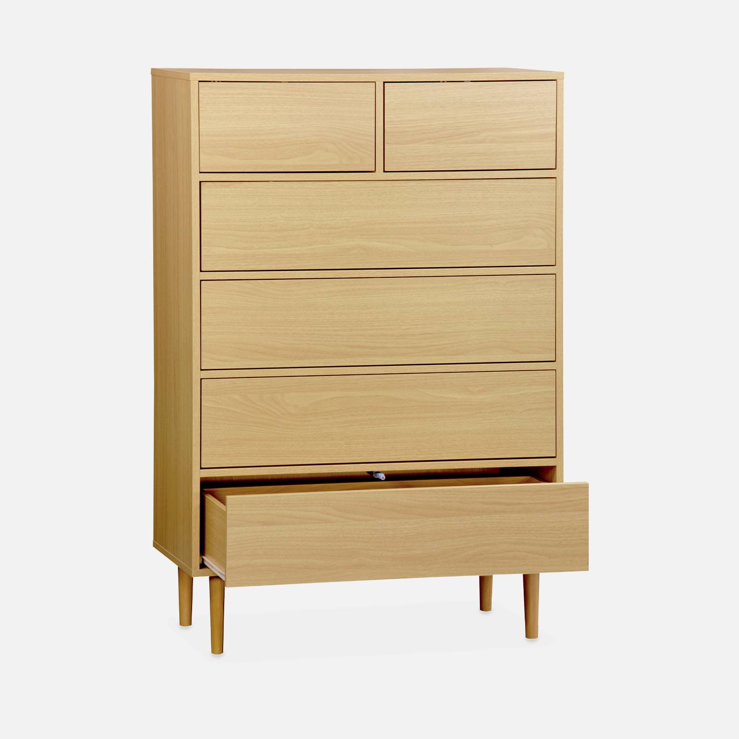 Commode décor bois - Mika- 6 tiroirs Photo4