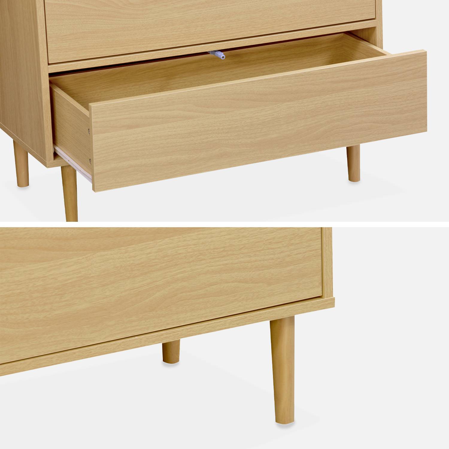 Commode décor bois - Mika- 6 tiroirs Photo6