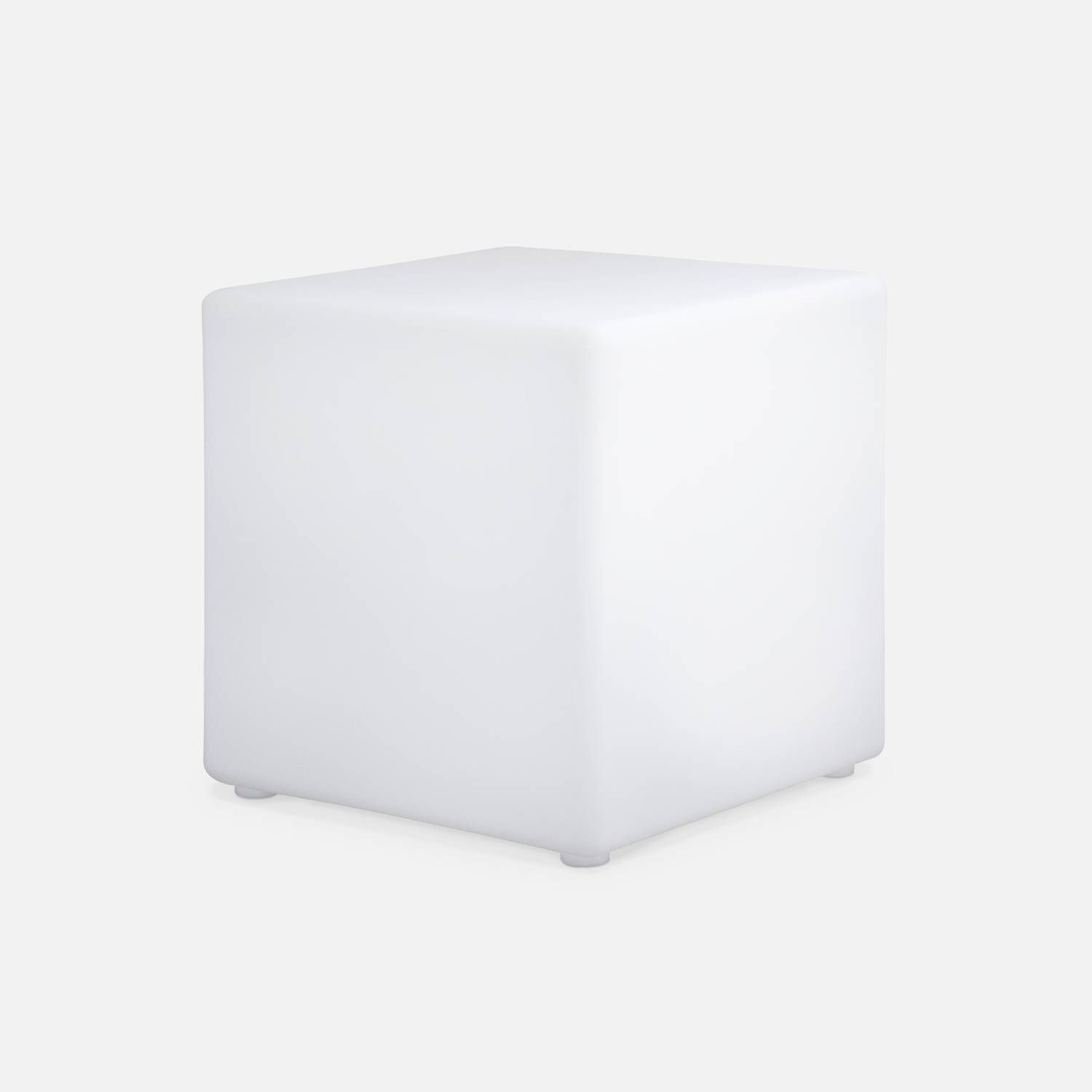 LED Cube 40cm - Cubo de luz decorativo, 16 cores, 40cm, recarregável, controlo remoto Photo2