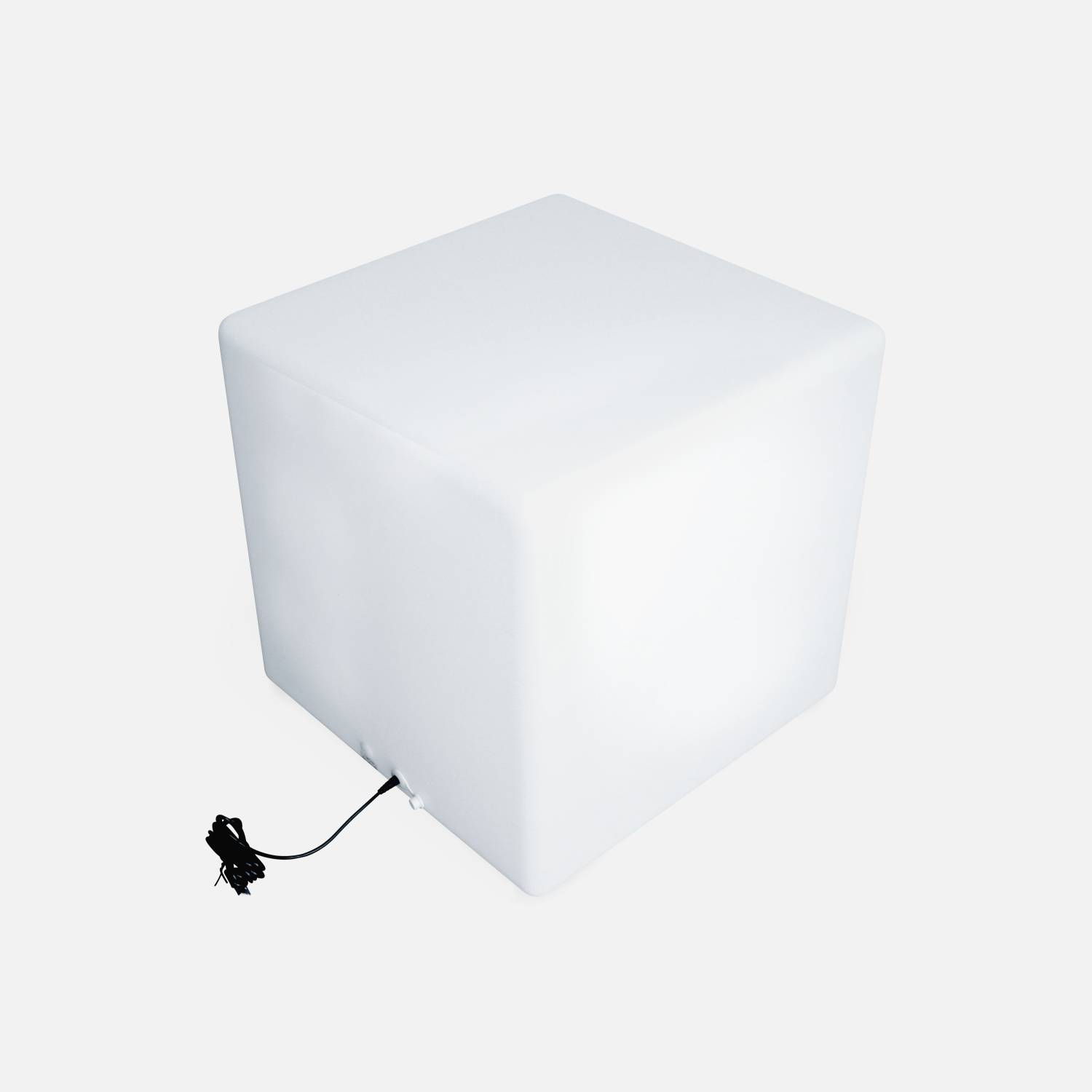 Lampada LED 40cm - Cubo decorativo luminoso,16 colori, 40 cm, caricabatterie ad induzione senza fili Photo4