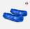 Juego de 2 trineos azules de 2 plazas con frenos, cuerda y tirador de trineo, Made in France  | sweeek
