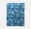 Teppich Outdoor/indoor 290 x 200 cm, Dichte 1,15 kg/m2, Entenblau mit exotischem Muster in Weiß, UV-behandelt, 4-Jahreszeiten | sweeek