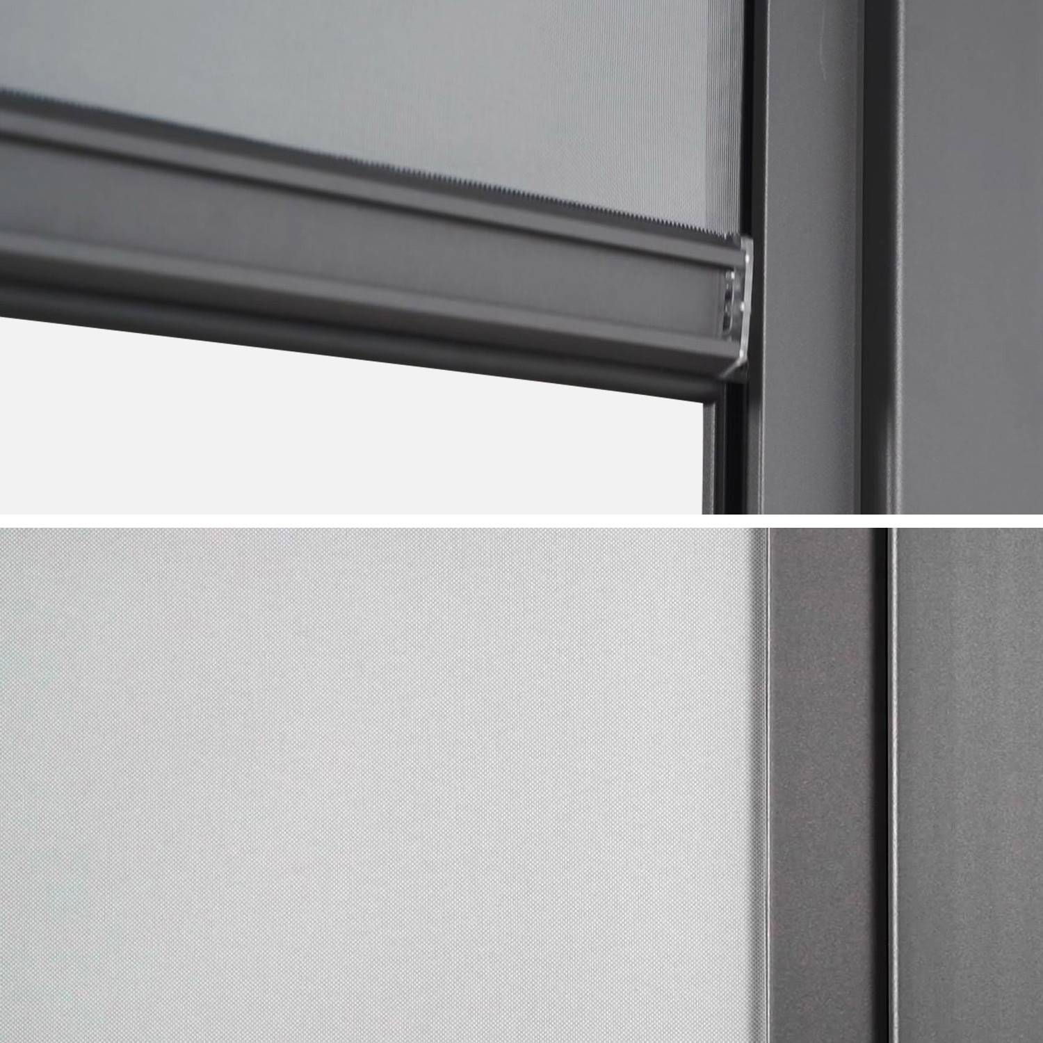Store gris pour pergola bioclimatique – Triomphe – 3m, aluminium et textilène Photo3