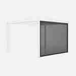 Store gris pour pergola bioclimatique – Triomphe – 3x4 m, aluminium et textilène Photo1