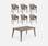 Table de jardin et 6 fauteuils cappuccino Elisa  | sweeek