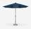 2.7m round centre pole LED parasol, Duck blue | sweeek