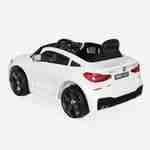 BMW GT6 Gran Turismo blanche, voiture électrique 12V, 1 place, cabriolet pour enfants avec autoradio et télécommande Photo5