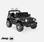 Elektrische kinderauto JEEP Wrangler Rubicon - 12V - met afstandsbediening en autoradio - Zwart | sweeek