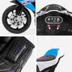 BMW HP4, moto électrique bleue pour enfants 6V 4Ah, 1 place Photo3