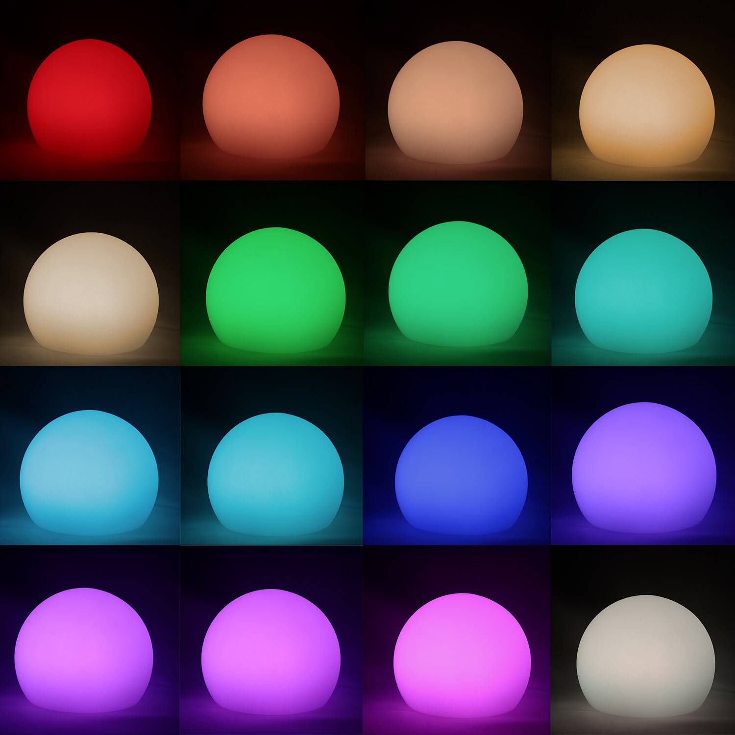 Lampe flottante pour spa gonflable MSPA Ø12cm, LED pour spa, 16 couleurs, rechargeable, télécommande Photo3