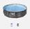 Piscina tubular BESTWAY - Opalite grise - aspect bois, piscine ronde Ø3,6m avec pompe de filtration, piscine hors sol | sweeek