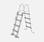 Symmetrische ladder met 4 treden voor bovengrondse zwembaden tot 122 cm hoog, zwembadaccessoire | sweeek