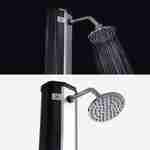 Outdoor solar shower 35L tank with mixer and tap - for pool, hot tub, terrace, garden - Aquae - Black Photo3