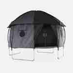 Tente de camping pour trampoline, cabane, polyester, traité anti UV, 1 porte, 4 fenêtres et sac de transport Photo1
