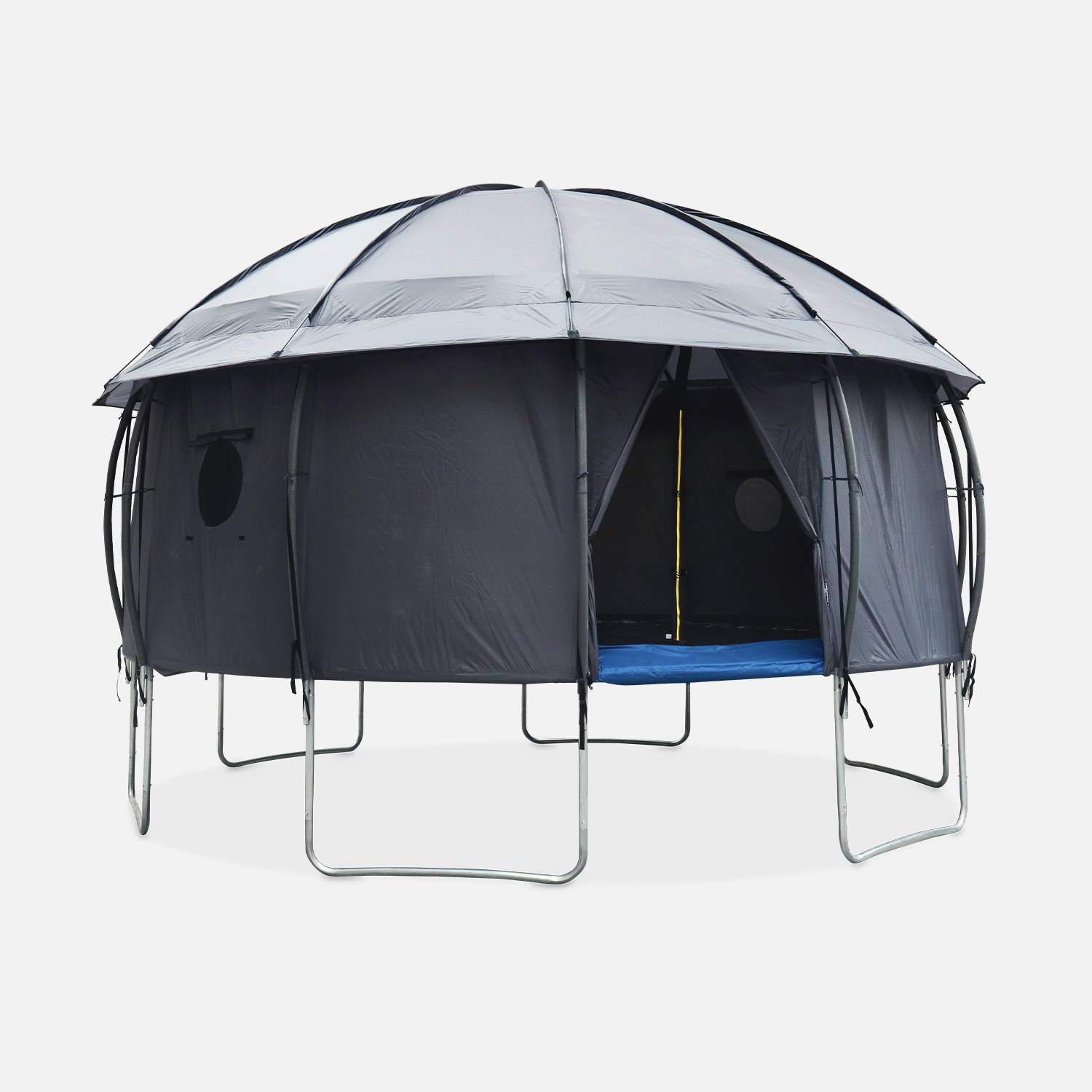 Campingzelt für Trampolin, Trampolinhütte, Polyester, UV-behandelt, 1 Tür, 5 Fenster und Transporttasche Photo1