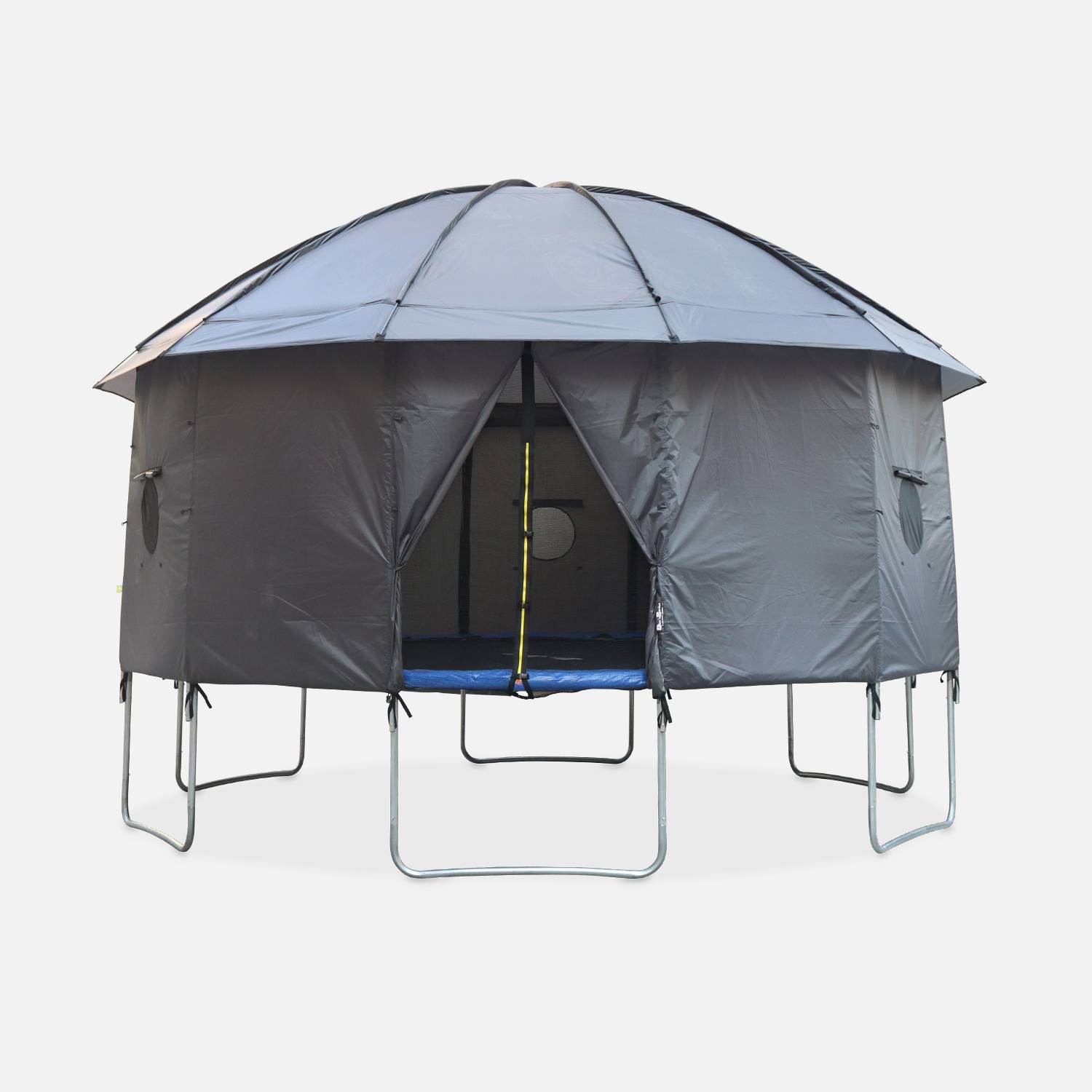 Campingzelt für Trampolin, Trampolinhütte, Polyester, UV-behandelt, 1 Tür, 5 Fenster und Transporttasche Photo2