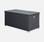 Cassapanca schwarze Gartenkiste aus Kunststoffrattan 162x82cm, Aufbewahrungsbox für Kissen | sweeek