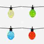 Morphée - Guirlande lumineuse extérieure avec 10 boules lumineuses, 100 LED, à piles, fonction timer, 8 modes, 4,5 m de long Photo4