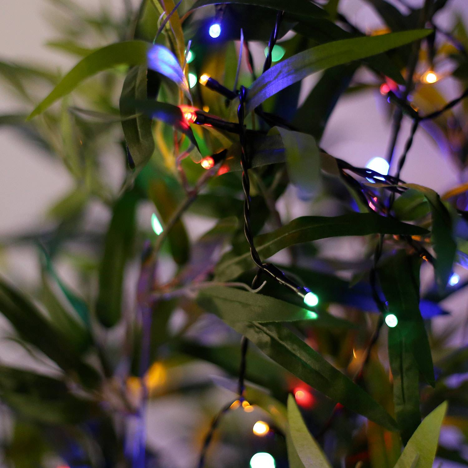 guirnalda de luces para Navidad para exteriores, 15 m de longitud, 150 LEDs multicolor cálido, 8 modos Photo6