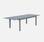 Table Chicago extensible à rallonge, en aluminium et textilène, 8 places  | sweeek