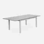 Uitschuifbare tafel - Chicago taupe - Aluminium tafel 175/245cm met verlengstuk Photo1