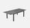 Chicago tafel 8 zitplaatsen grijs houteffect aanbouwtafel  | sweeek