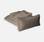Conjunto de capas de almofada castanhas para mobiliário de jardim Tripoli - conjunto completo | sweeek
