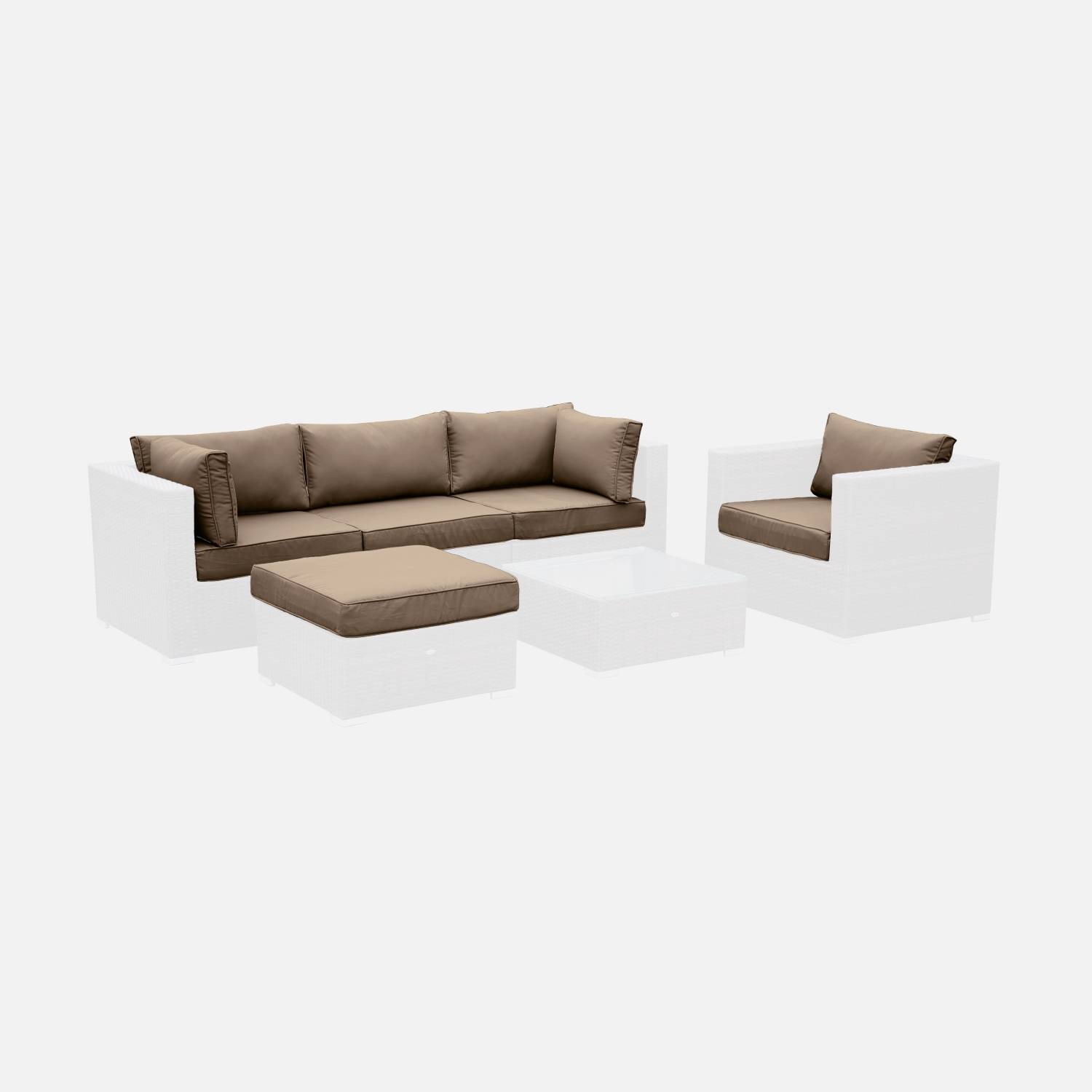 Complete set of cushion covers - Beige-Brown | sweeek