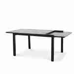 Table de jardin extensible – Boston – Table en aluminium 135/270cm avec rallonges, anthracite Photo2