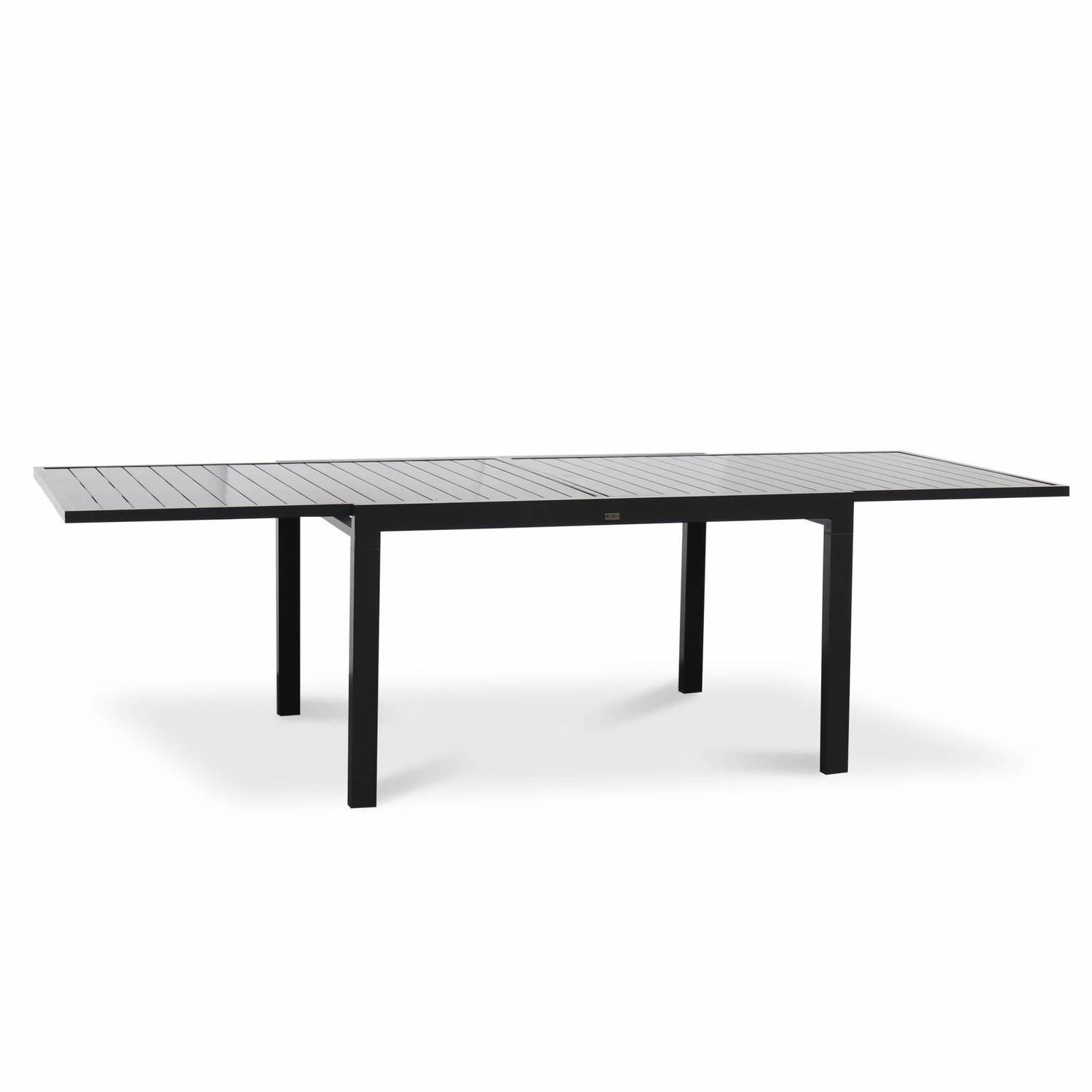 Table de jardin extensible – Boston – Table en aluminium 135/270cm avec rallonges, anthracite Photo3